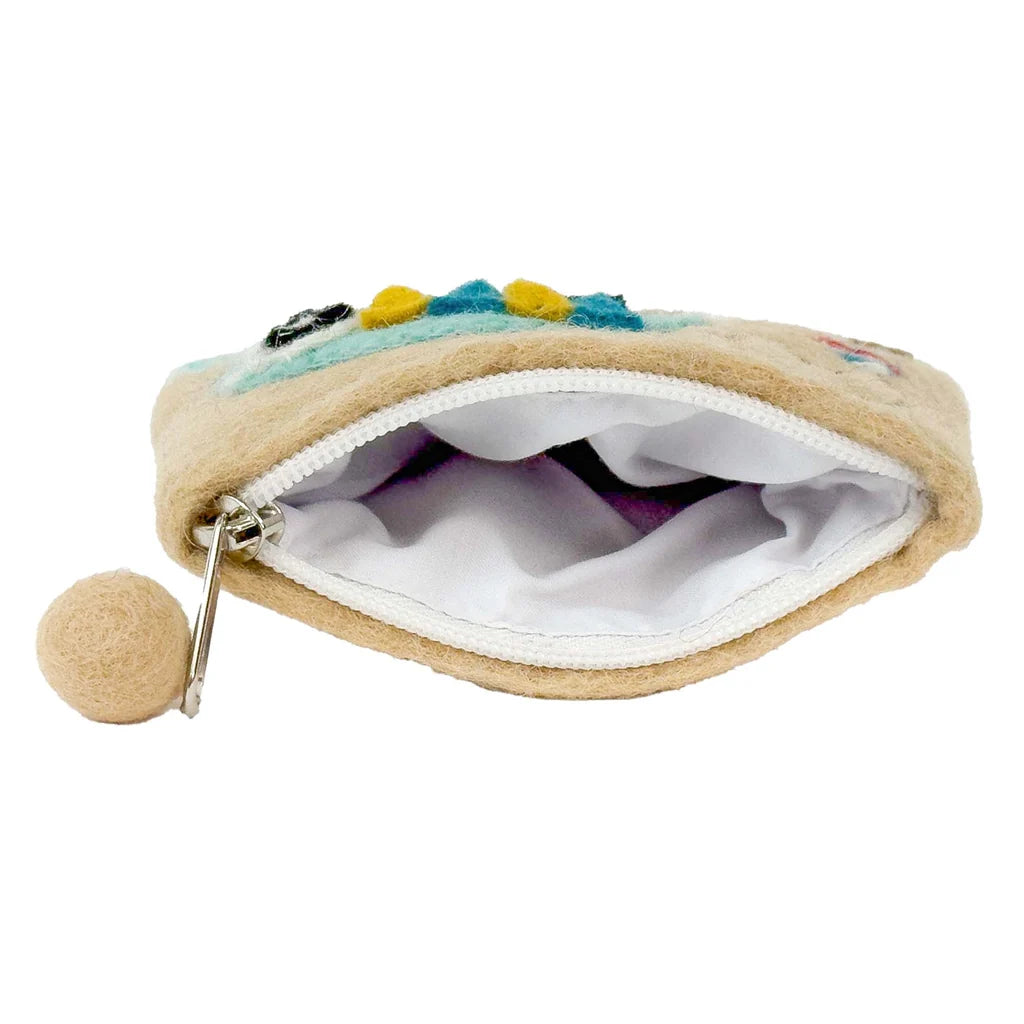 Camper Van Felt Coin Purse