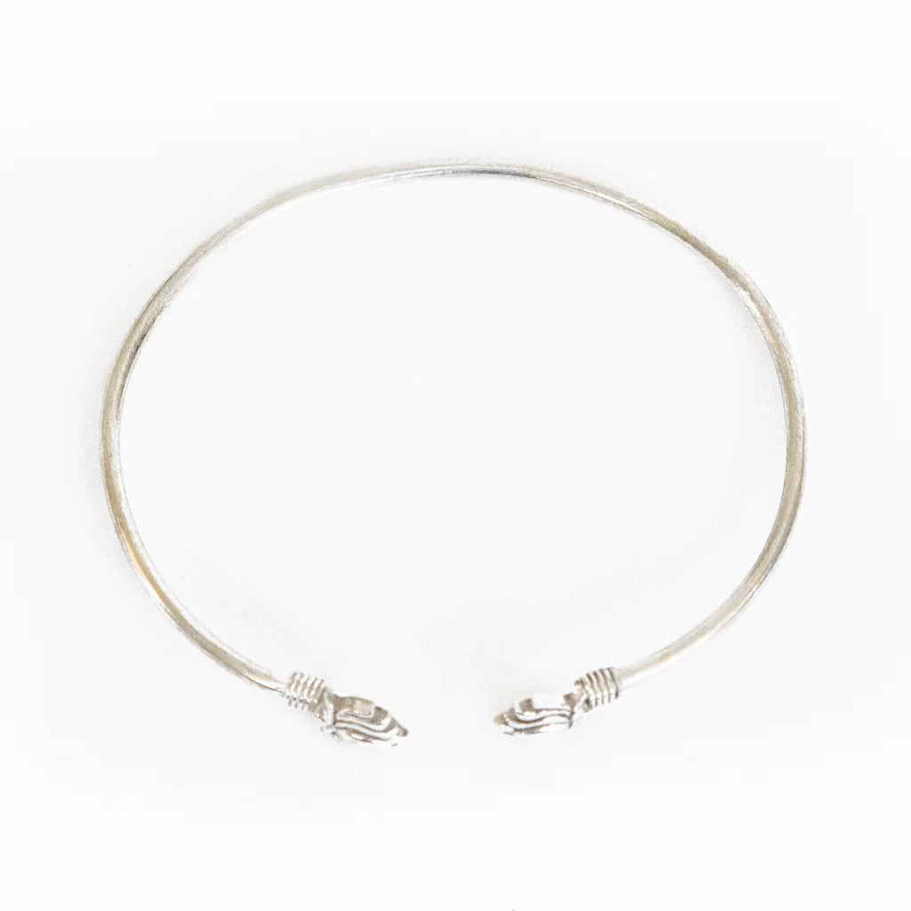 Double Lotus Cuff Bracelet
