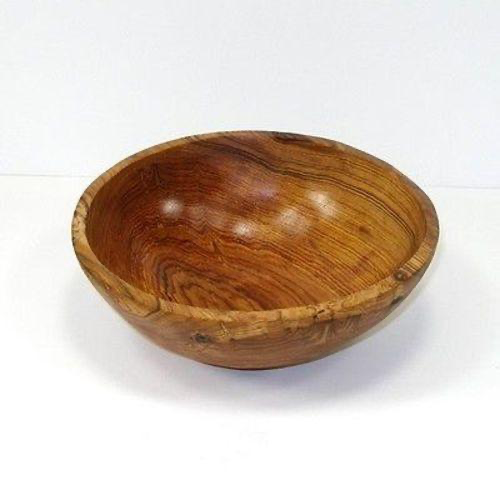 9-Inch Handcarved Olive Wood Bowl