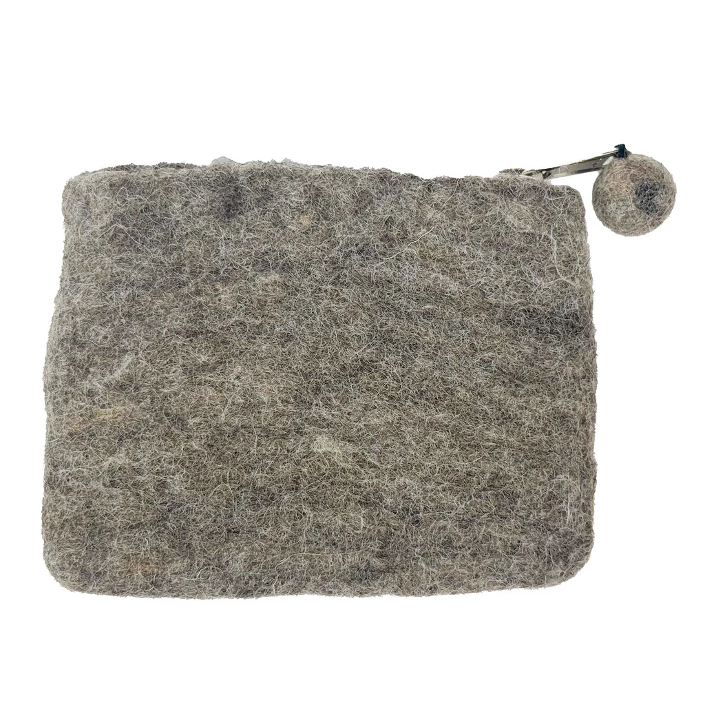 Handmade Felt Llama Coin Purse – Fair Trade Artisan Zipper Pouch