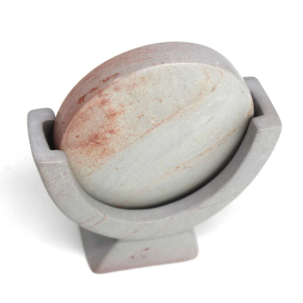 COMPASS SOAPSTONE SCULPTURE