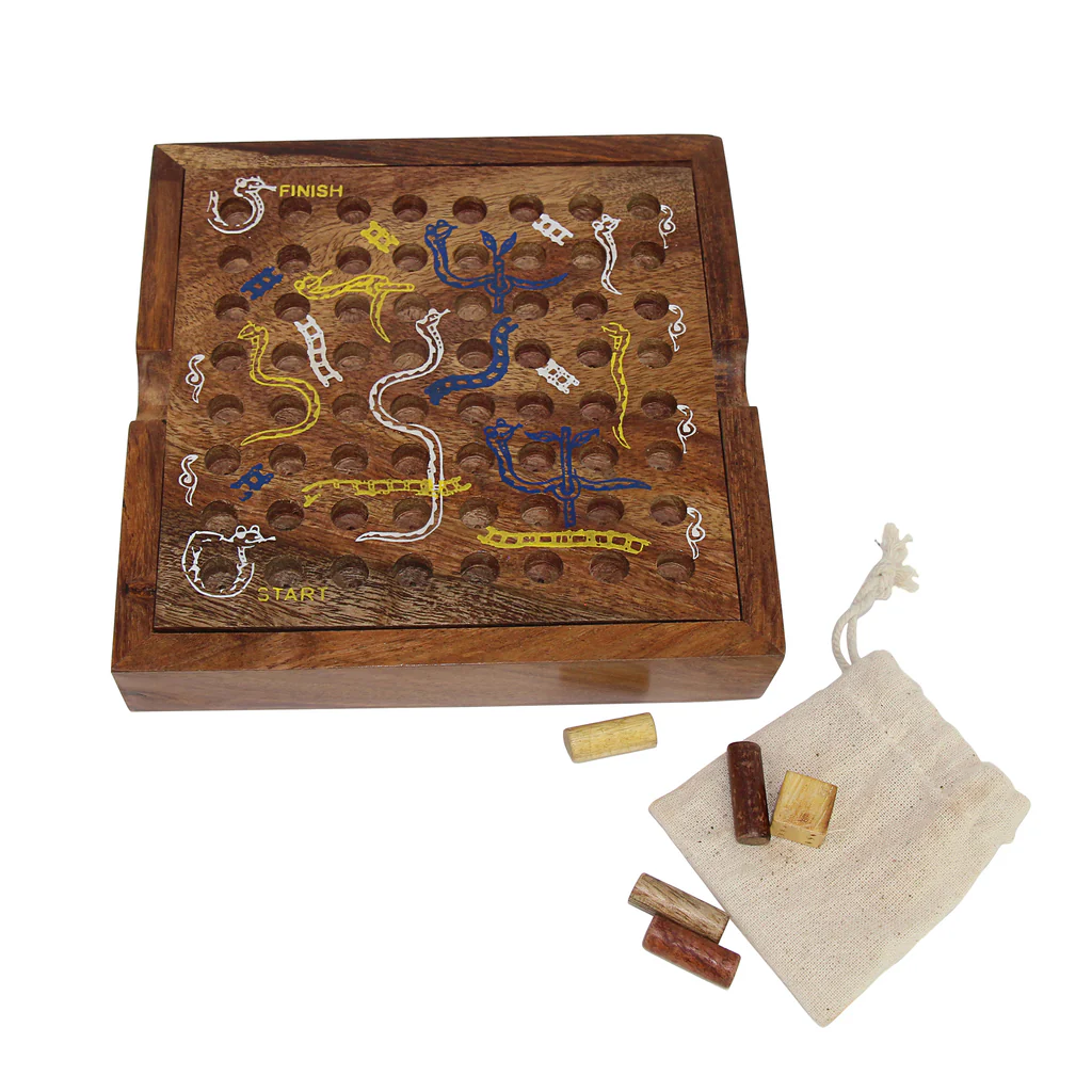 HANDMADE SNAKE AND LADDERS GAME