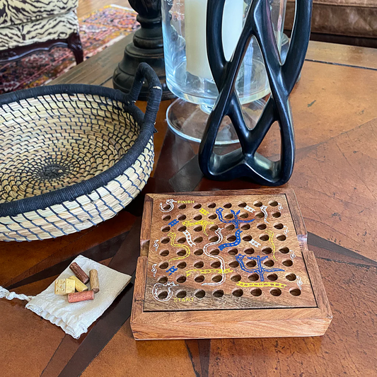 HANDMADE SNAKE AND LADDERS GAME