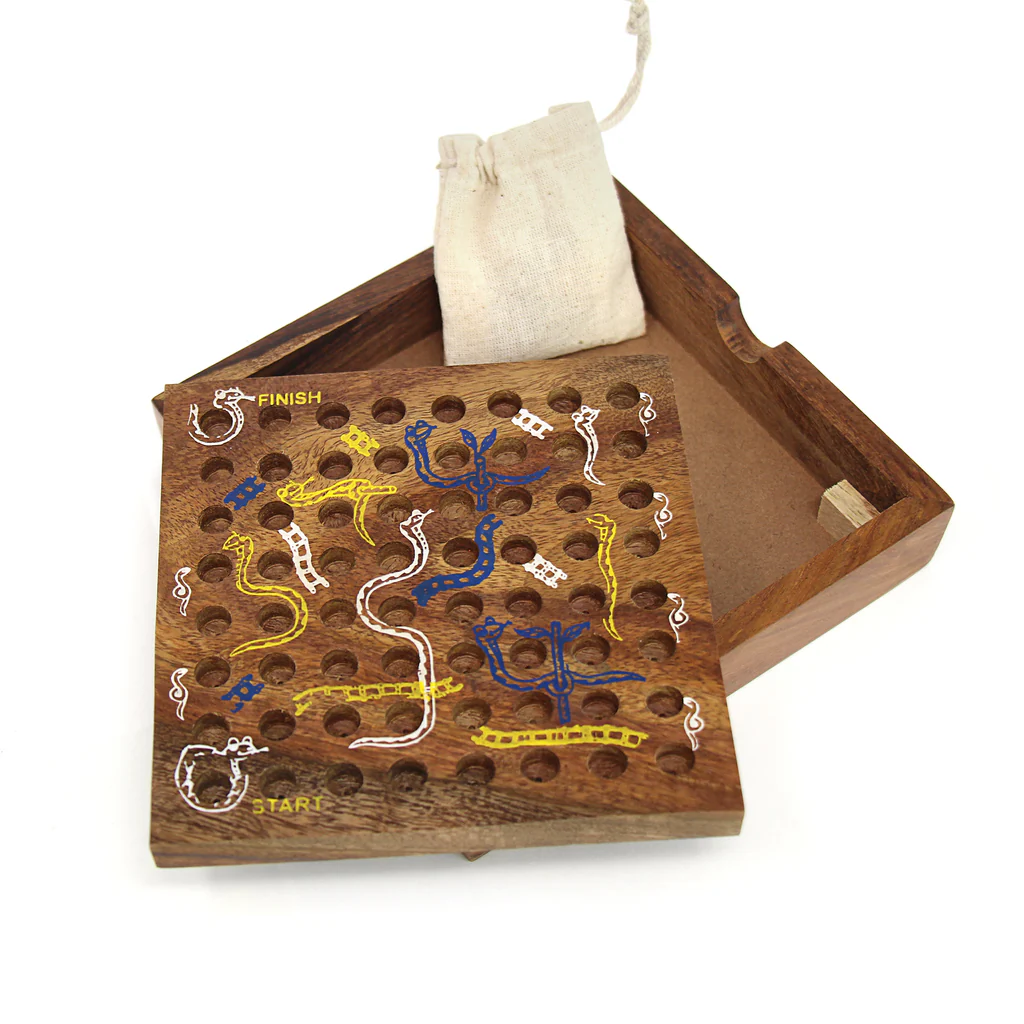 HANDMADE SNAKE AND LADDERS GAME