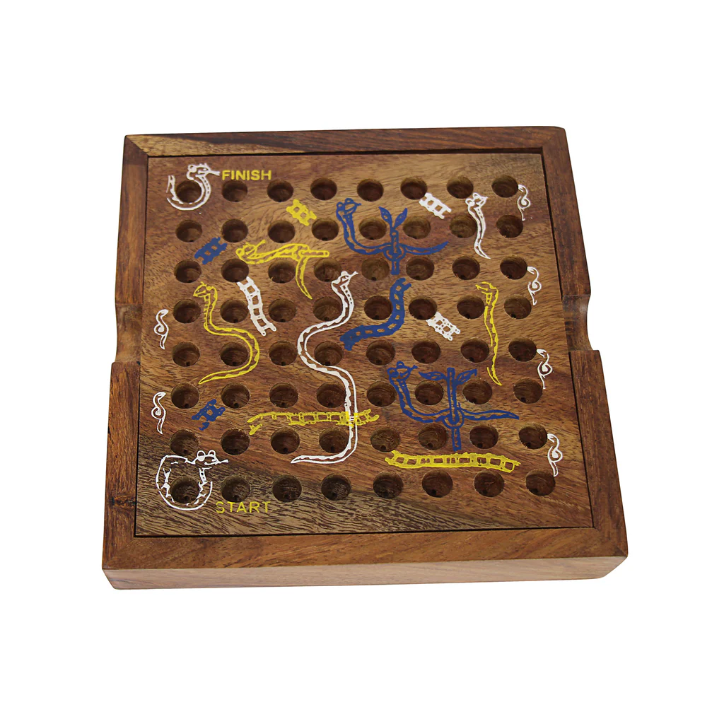 HANDMADE SNAKE AND LADDERS GAME