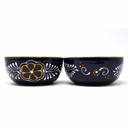 Half Moon Bowls - Blue, Set of Two