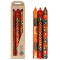 Set of Three Boxed Tall Hand-Painted Candles - Bongazi Design