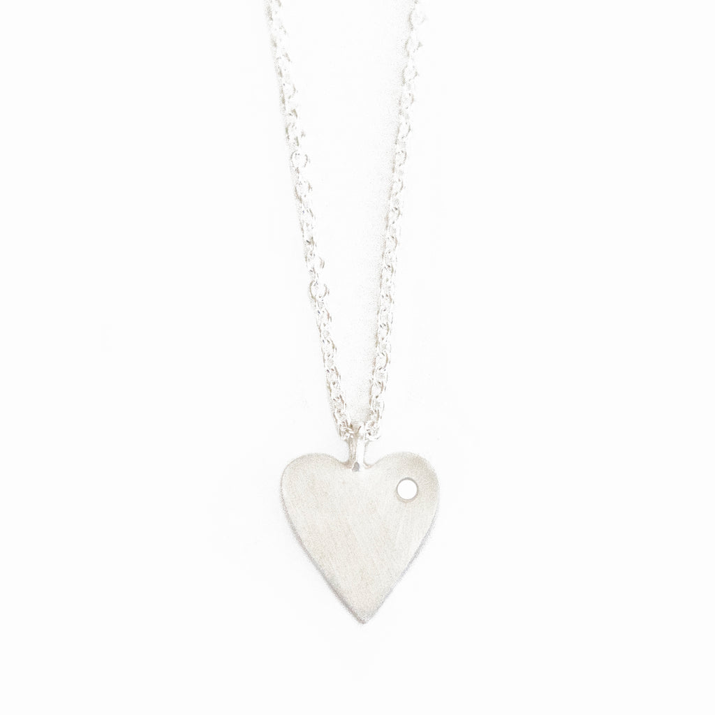 Silverpolished Heart Necklace