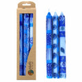 Tall Hand Painted Candles - Three in Box - Feruzi Design
