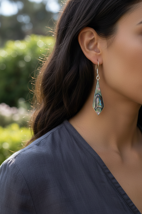 Abalone Earrings Lifestyle