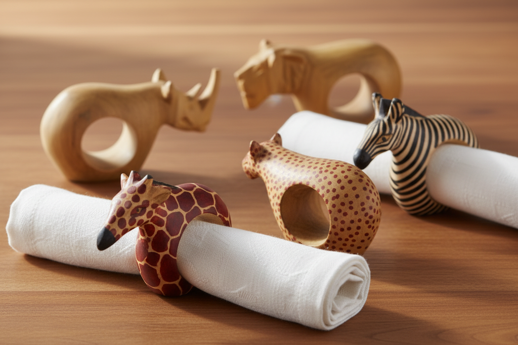 Safari Napkin Rings Fresh Shot