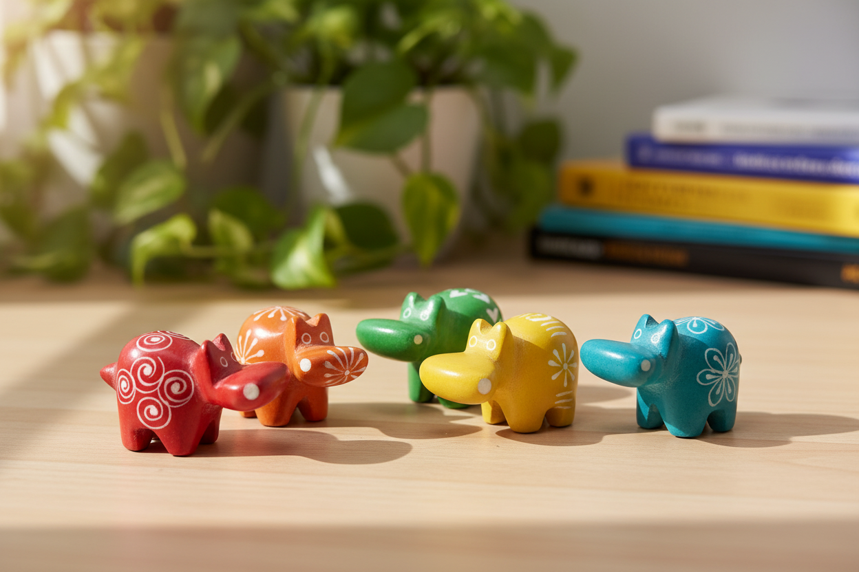 Soapstone Tiny Hippos Lifestyle