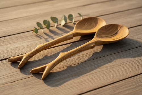 Twig Salad Servers Solo Lifestyle Shot